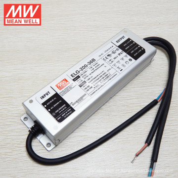 MEANWELL 75 W para 240 W série ELG 6kv proteção contra surtos led driver 200 w pwm regulável IP67 caixa de alumínio UL CE CB ELG-200-36B